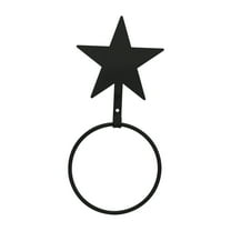 Home Decorative Indoor Black Star Design - Towel Ring