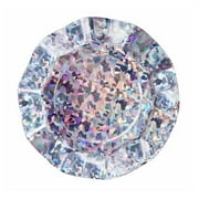 We Love Sundays Holographic Ruffle Plate, 7.8" food grade quality, 10 per pack