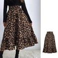 thumbnail image 6 of Women's High Elastic Waist Pleated A Line Midi Skirt, 6 of 6