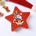 thumbnail image 4 of BGZLEU Christmas Tin Box Collection with Lids - 7.48in Star Gift Tin Box - Star Shaped Metal Cookie Tin Tinplate Candy Box - Gift Idea - Empty Bakery Box For Xmas Party Decoration, 4 of 6