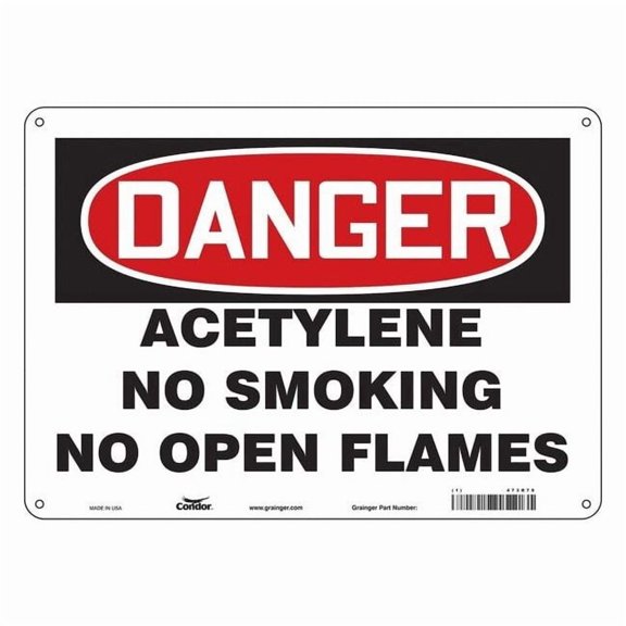 Condor Safety Sign,10 inx14 in,Aluminum 473R79