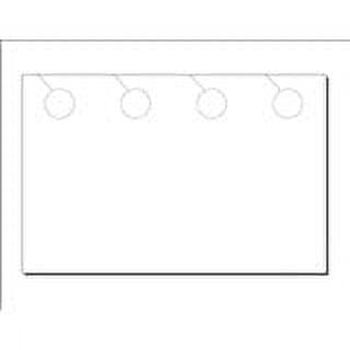 Door Hangers, Print-Ready, 3.25" x 8.5", 4-UP on 8.5" x 13" White 65-lb Cover Stock, with 1" Holes - 250 Sheets