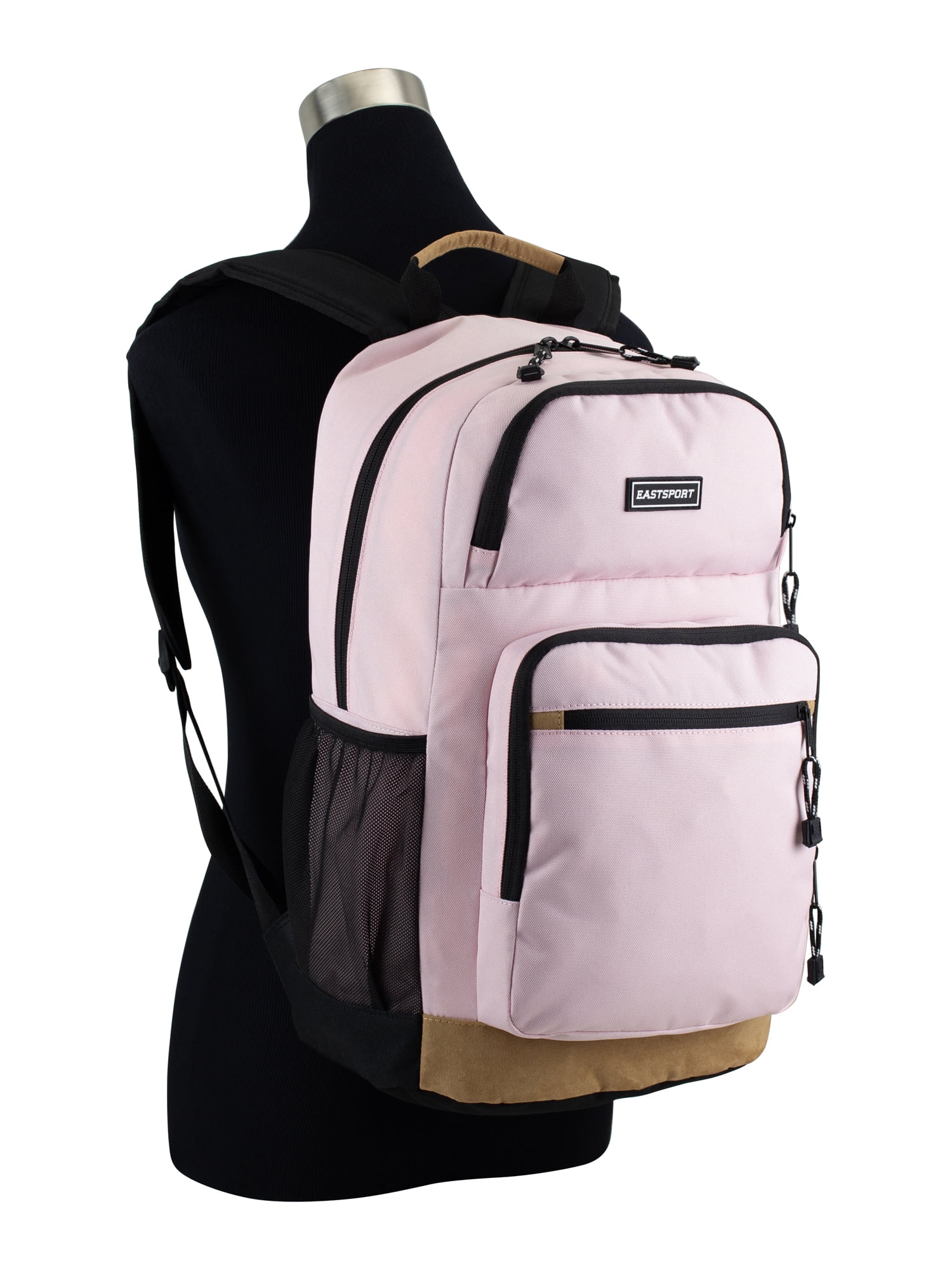 Eastsport Unisex Essential Backpack, Sand Rose/Suede