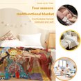 thumbnail image 4 of Manta de franela Hggkaie, manta de una pieza con patrón de dibujos animados, manta de felpa ligera y acogedora para cama, sofá, oficina, decoración y viajes, adolescentes (60 x 50 pulgadas) B2MT-175, 4 of 8