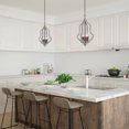 thumbnail image 4 of TOMIYA 4-Light  Orb Wooden Chandelier Light, Distressed White Wood Handmade Pendant Light for Dining Room Living Room Kitchen, 4 of 7