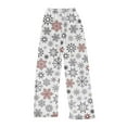 thumbnail image 3 of WTOBBY Women's Winter Plaid Pants Full Length Long Trousers with Christmas Print for Sports and Casual Wear in Cold Seasons,White L, 3 of 6