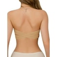 thumbnail image 5 of BadPiggies Women's Push Up Strapless Bra Non-Slip Padded Tube Top Crossed Beauty Back Bandeau Bras, 5 of 9