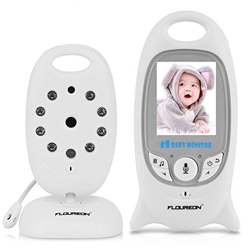 Barbala Baby Monitor Caméra Vidéo Sécurité Numérique 2.4GHz 2 Voies Conversation Audio en Temps Réel Vision Nocturne Surveillance de la Température Affichage 2.0"