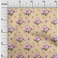 thumbnail image 2 of oneOone Rayon Peach Fabric Floral Craft Projects Decor Fabric Printed By The Yard 56 Inch Wide, 2 of 4