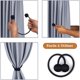 thumbnail image 5 of Juego de 4 alzapaños para cortinas, alzapaños magnéticos para cortinas, hebilla trenzada magnética para decoración de hogar y oficina Ormromra ZSY-0135, 5 of 5