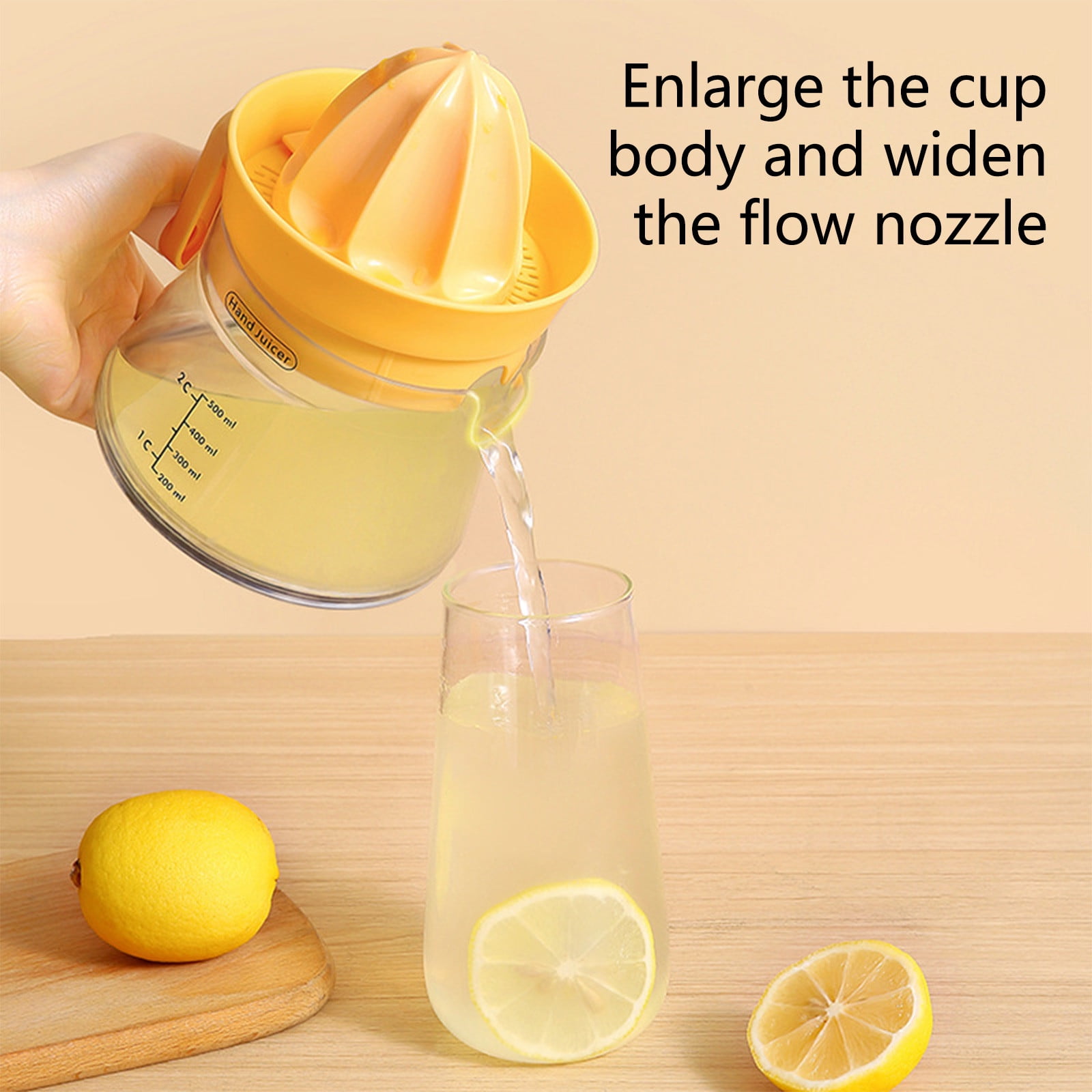 Bdday Citrus Lemon Orange Juicer Manual Hand Squeezer with Built