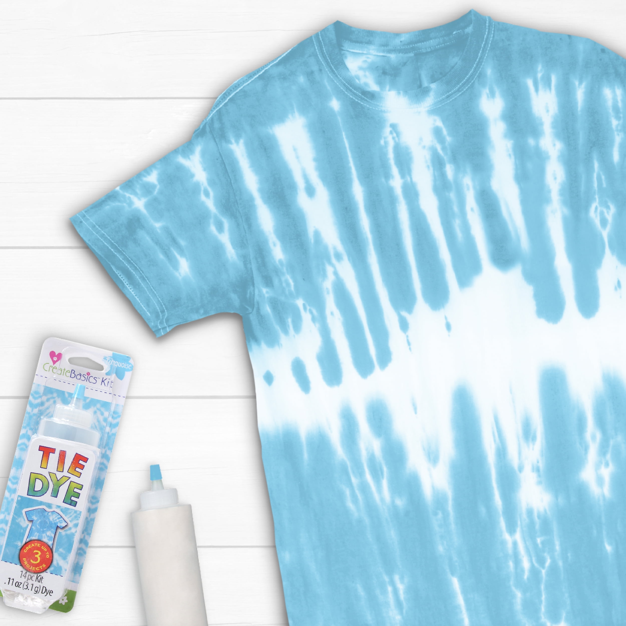 Create Basics 1 Color Tie Dye Kit, Turquoise, Makes 4 fl oz