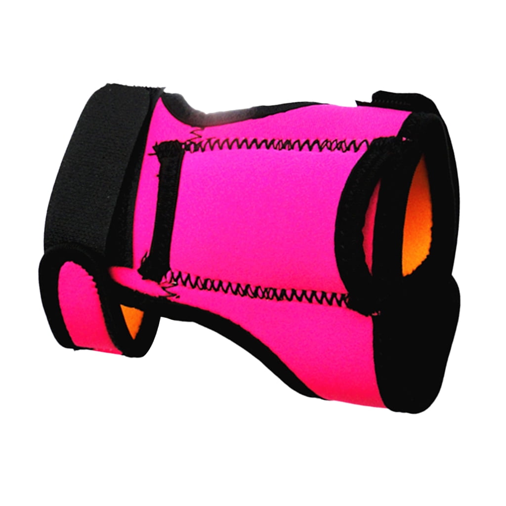 Outdoor Scuba Diving Flashlight Holder Soft Hand / Arm Mount Rose red