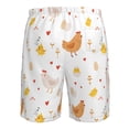 thumbnail image 6 of Naloa Funny Chicken Men's Beach Shorts, Surfing shorts, Swim trunks, Quick Dry Swim Trunks for Surfing Beach Fun - Large, 6 of 9