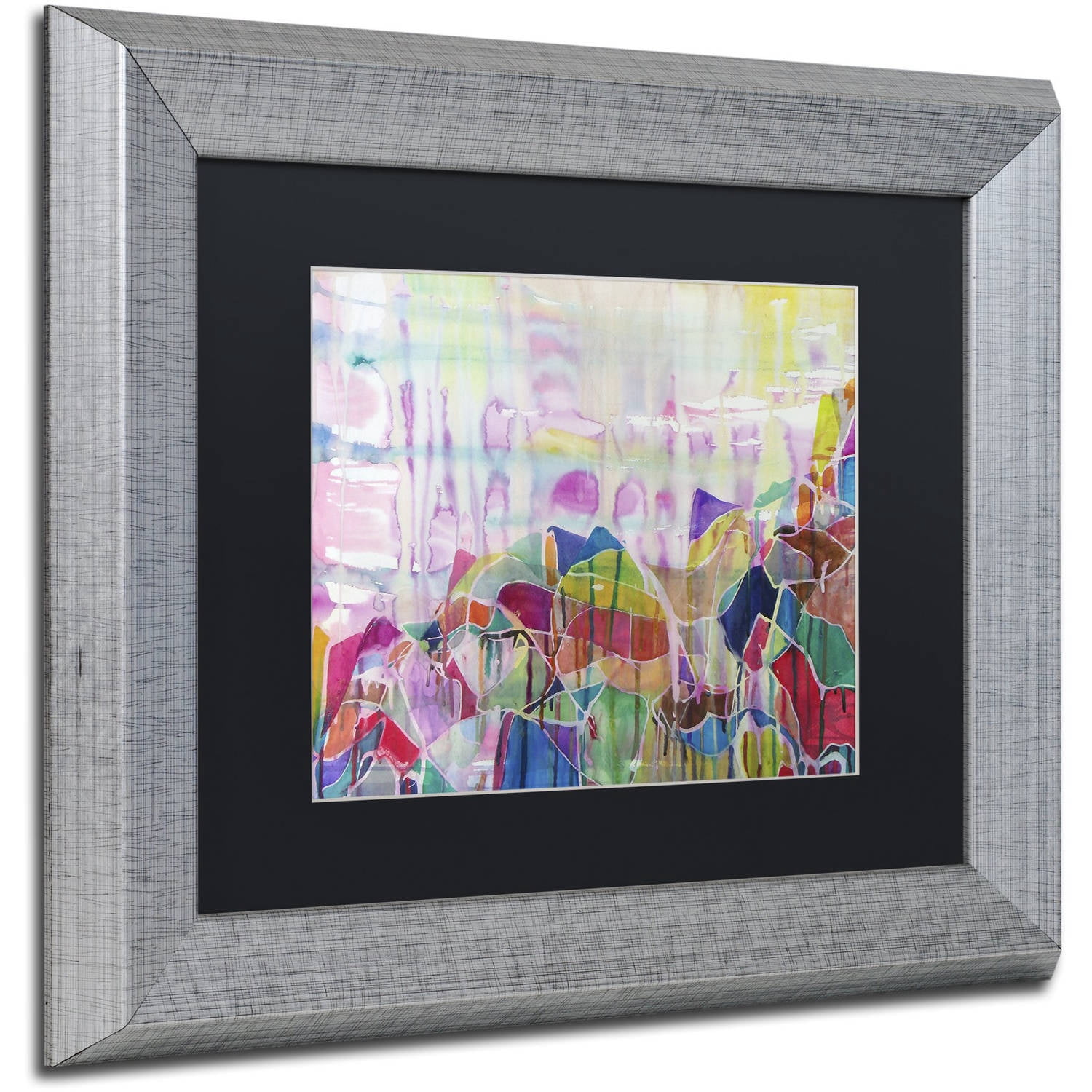 Trademark Fine Art "Chakragill" Canvas Art by Lauren Moss Black Matte, Silver Frame
