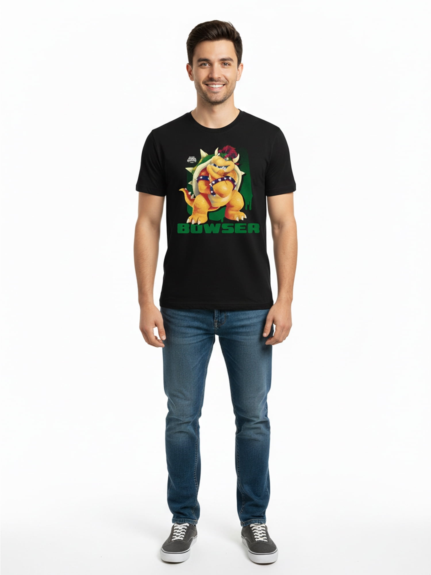 Nintendo Super Mario, Men's & Big Men's Graphic Tee, Pose Bowser, Sizes S-3XL