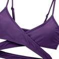 thumbnail image 5 of WRKEKC Girls Bikini Sets Feather Print Crisscross Crop Top with High Waisted Swim Shorts Two Piece Bathing Suit 8-14 Years, 5 of 6