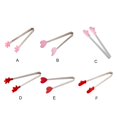 thumbnail image 4 of Pinzas reutilizables Wosthever de acero inoxidable y silicona para cocina color Rojo, 4 of 6