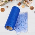 thumbnail image 4 of Cinta de tul con purpurina perfecl 10 yardas 6 pulgadas cómoda malla con lentejuelas Azul profundo, 4 of 8