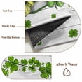thumbnail image 6 of Area Rug for Living Room, St Patrick's Day Non-Slip Indoor Large Carpet for Bedroom/Dining Room, Lucky Shamrock Leaf Books Coffee Cups Wooden Washable Low-Profile Floor Mat Runner Rugs - 2.7 x 5 Ft, 6 of 8