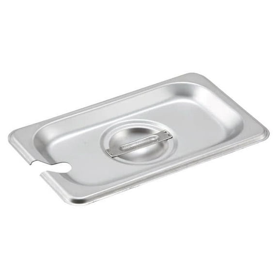 Winco SPCN-GN, Stainless Steel Steam Pan Cover for SPJH-906G/N, Slotted, NSF,