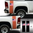 thumbnail image 2 of American USA Flag Racing Stripes Rear Truck Bed Vinyl Decal Sticker Sport Lines Styling Straight Lines Compatible with Most Pickup Trucks - Back Graphic Sporting (11" x 35", Beige), 2 of 8