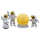 thumbnail image 1 of Juego de 4 estatuas de astronauta, adorno creativo para gabinete, conjunto de figuras de astronauta dorado, 1 of 9