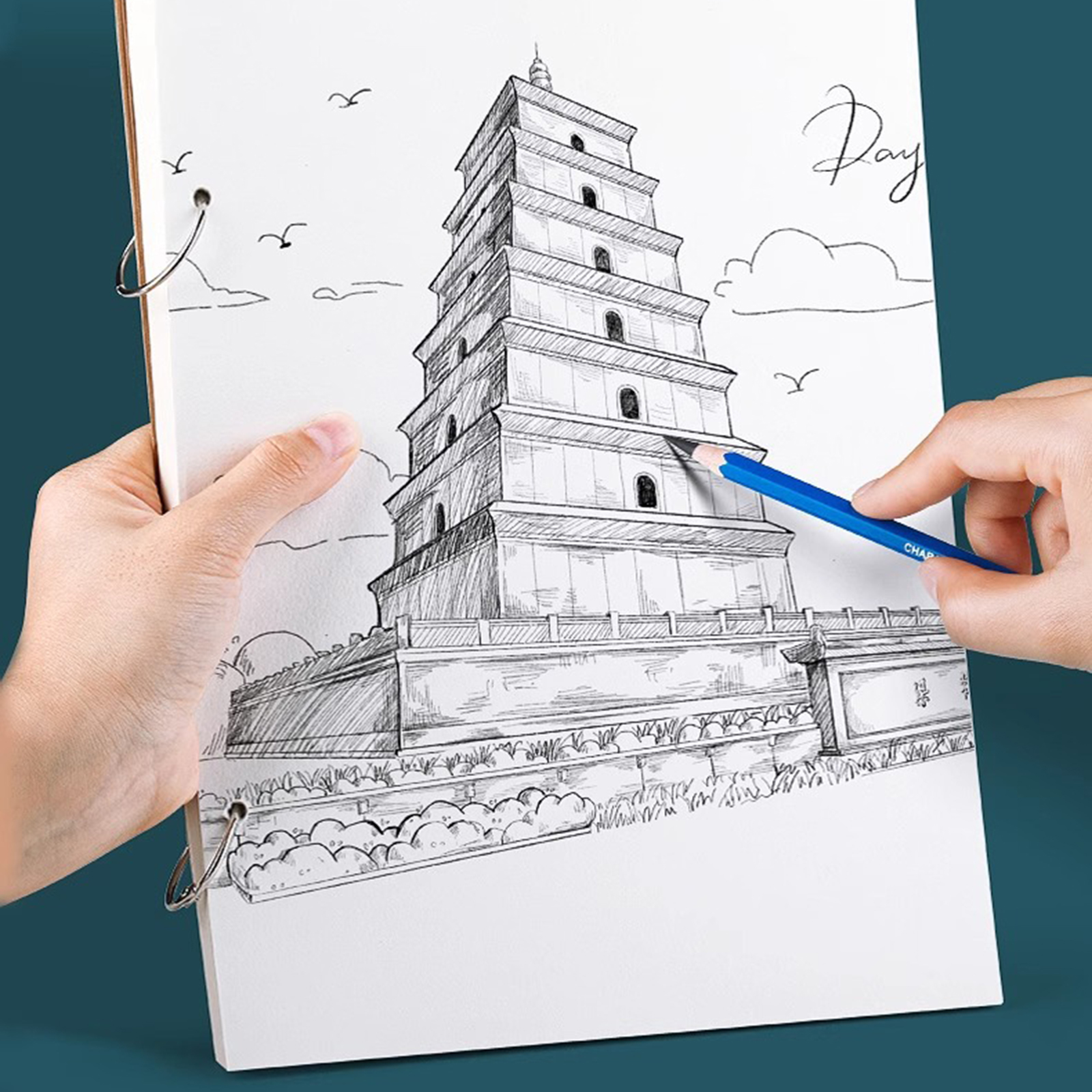 Multipurpose 160GSM Sketch Paper Pad Detachable Pages For Graffitis Watercolor And Note Taking