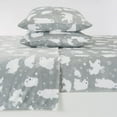 thumbnail image 2 of Great Bay Home Printed Velvet Plush Warm and Cozy Fleece Sheet Set  (Queen, Grey Polar Bears), 2 of 3