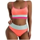 thumbnail image 1 of Traje de baño para mujer, bikini de tirantes sin espalda con bloques de color para mujer, trajes de baño para mujer, conjuntos de bikini para mujer, trajes de baño de bikini para mujer, 1 of 2
