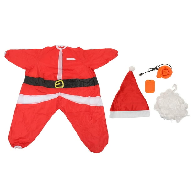 Inflatable Santa Suit, Inflatable Santa Costume Battery Powered Pump