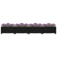thumbnail image 3 of vidaXL 63 x 15.7 x 9.1 Black Polypropylene Solid Print Planter Boxes, 3 of 7