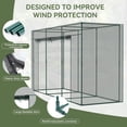 thumbnail image 4 of Crop Cages for Garden Plant, 9.8x3.3x6 Ft Plant Protection Tent with Zippered Door, Raised Bed Cover, Garden Bed Cover with Frame, Wind-Resistant Plant Cages for Outdoor Plants Vegetable Flower, 4 of 8
