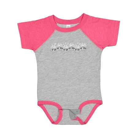 

Inktastic Musical Bicycles White Gift Baby Boy or Baby Girl Bodysuit