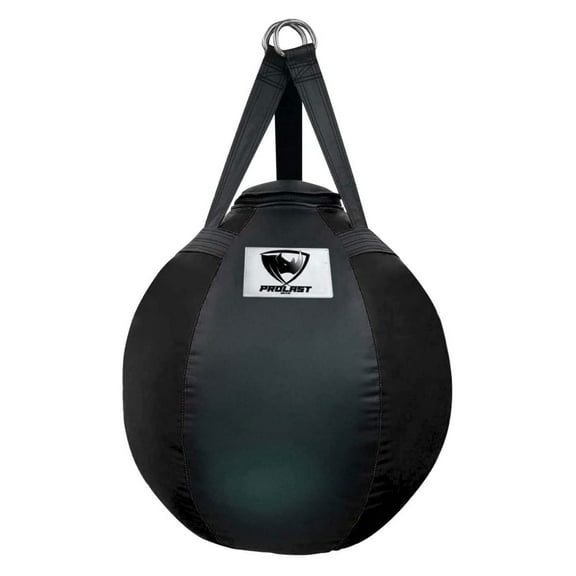 PROLAST 65 Pound Filled Heavy Hanging Wrecking Ball Punching Bag, Black