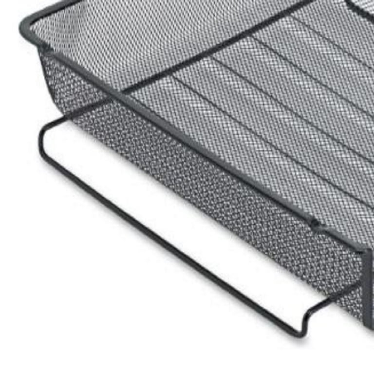Mesh Stackable Front Load Tray, 1 Section, Letter Size Files, 8.5 Mesh Stackable Front Load Tray, 1 Section, Letter Size Files, 8.5
