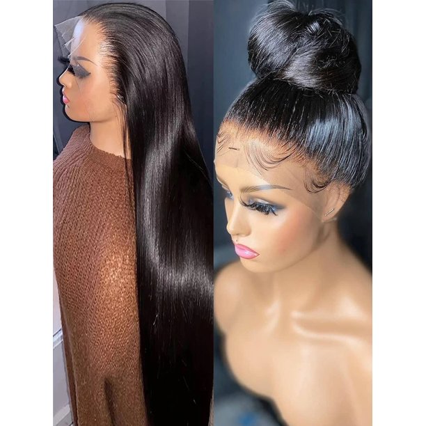 30 32 pulgadas 13x6 Pelucas de cabello humano con frente de encaje 360 Peluca frontal de encaje completo Pelucas rectas de hueso brasileño prearrancadas para mujeres en venta Tan Jianjun unisex