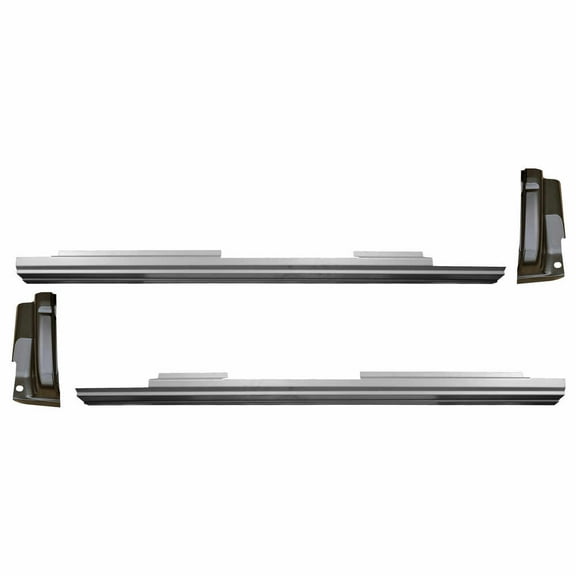 Slip-On Rocker Panel & Cab Corner Kit. Fits 09-14 Ford F150 Pickup Truck Crew Cab