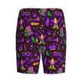 thumbnail image 5 of Easygdp Mardi Gra2 Men's Short Pajama Pants, Sleep Shorts, Household Pants, Casual Pants with Pockets - Small, 5 of 9