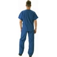 thumbnail image 2 of Natural Workwear Mens Medical Dental Scrub Set Adult Male Work Uniform Carribean Blue XXS, 2 of 3