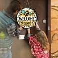 thumbnail image 3 of asddcavvf Retro Round Door Sign Retro Animal Door Sign for Daily for Farmhouse Coffee Shop Front Door Home Decoration Table Decorations for Dining Room, 3 of 4