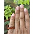 thumbnail image 3 of Citrine Band Ring- Wedding Band- Oval Band Ring- Gemstone Ring- November Birthstone- Natural Citrine- Honey Citrine- Eternity Band Ring anniversary gifts, 3 of 5