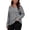 Gray, variant on Womens Plus Size Sweaters V Neck Long Sleeve Knitted Tops Solid Color Basic Undershirts Pullover Sweater