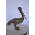 thumbnail image 6 of Nifao Pelican Standing and Looking Down Bronze Statue – Home Decor Sculpture, 20"L x 8"W x 22"H, 6 of 10
