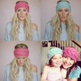 thumbnail image 4 of Bandeau Tricoté d'Hiver pour Femmes, Bandeau Large Extensible en Crochet, Accessoires de Qualité pour Cheveux, 4 of 5