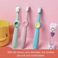 thumbnail image 4 of Baby Toothbrush Ultra Fine Fibre Kids Tooth Brush Comfortable for 1‑12 Years Old Yellow, 4 of 4
