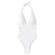 thumbnail image 2 of Trajes de baño Amzcrzy Tankini para mujer, bikini de control de abdomen para mujer, cintura alta, ajuste de cordón, bikinis de una pieza fruncidos, traje de baño blanco, L, 2 of 7