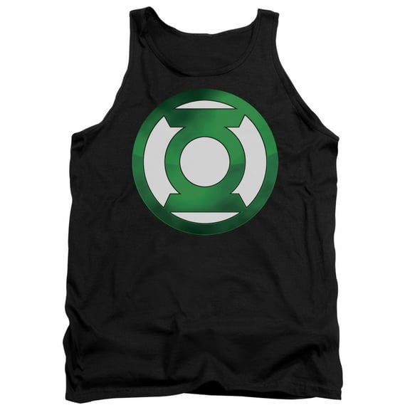 Green Lantern - Green Chrome Logo - Tank Top - Medium