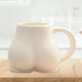 thumbnail image 3 of 2 Tazas de de Cerámica de 300 Ml con Forma de Trasero Y , Decoración Nórdica Novedosa Baoblaze taza de café, 3 of 8