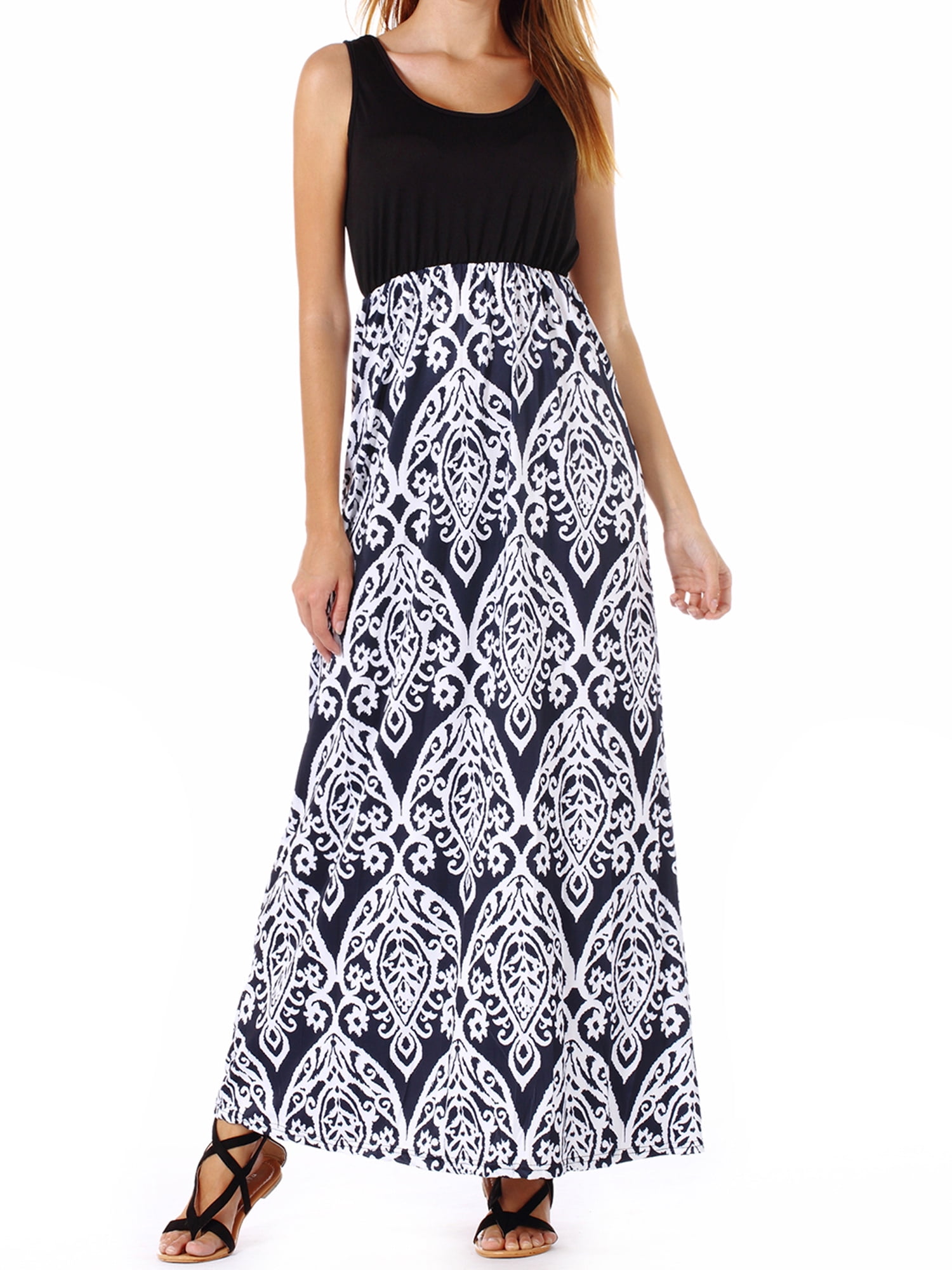 Lelinta Women's Sexy Ethnic Style Sleeveless Floral Print Bohemian